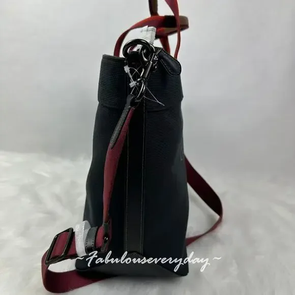 Coach Men's Canvas Tote Bag 38 In Black CJ486 NWT - Picture 3 of 10